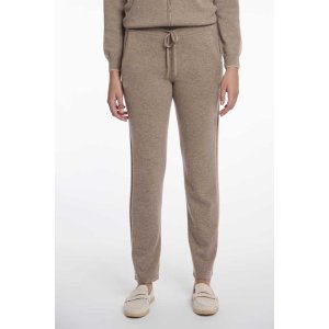 Rino & Pelle Damen Hose Paige 5002511 – Kaschmir-Jogpants in Dark Toffee