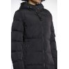 Rino & Pelle Damen Steppmantel Jade 7002512 – Langer Daunenlook-Mantel in Schwarz 40