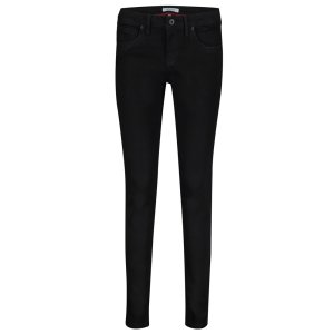 RED BUTTON Damen Jeans Jimmy – Slim Fit in Schwarz 42