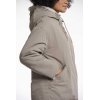 Rino & Pelle Damen Wendejacke Ines.7002512 – Wendbare Jacke mit Kapuze in Taupe & Leo-Print 42