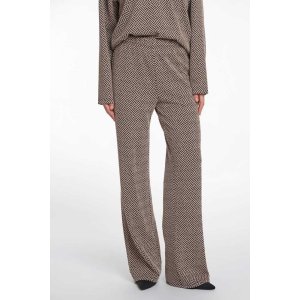 Rino & Pelle Damen Hose Lenny.7002513 – Weite Hose mit grafischem Muster in Sand-Mix XL