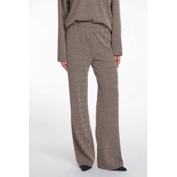 Rino & Pelle Damen Hose Lenny.7002513 – Weite Hose mit grafischem Muster in Sand-Mix XL