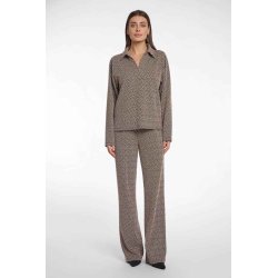 Rino & Pelle Damen Hose Lenny.7002513 – Weite Hose mit grafischem Muster in Sand-Mix XL