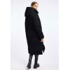 FRIEDA&FREDDIES Damen Mantel Thermolite Coat 5801 – Langer Steppmantel in Schwarz