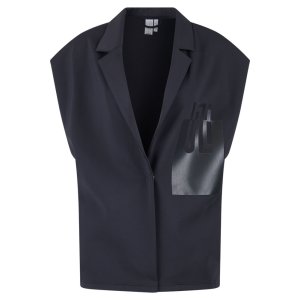 SPORTALM Damen Weste 150079-5900 – Ärmellos in Schwarz mit ULLI-Logo-Detail