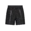 SPORTALM Damen Short 650349-5900 – Glitzernde Pailletten-Shorts in Schwarz