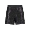 SPORTALM Damen Short 650349-5900 – Glitzernde Pailletten-Shorts in Schwarz