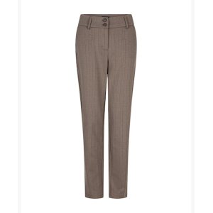 RED BUTTON Damenhose SRB4703 – Diana Punta Pinstripe in Warm Taupe 42