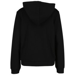 Sani Blu Damen Hoodie 8047 – Schwarzer Kapuzenpullover mit Strass-Details 44