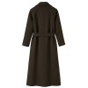 KAOS Damen Mantel RI1NT003 – Langer Wollmantel in Braun