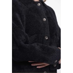 RINO&PELLE Damen Jacke Bubbly 5002621 – Kurzjacke in Teddy-Optik in Black XL