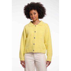 RINO&PELLE Damen Jacke Bubbly 5002621 – Kurzjacke in Teddy-Optik in Lime XL