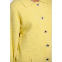 RINO&PELLE Damen Jacke Bubbly 5002621 – Kurzjacke in Teddy-Optik in Lime XL