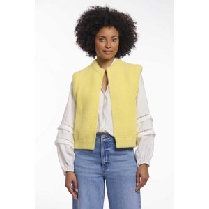 RINO&PELLE Damen Weste ELONA.700NOOS – Kurze Weste in Lime