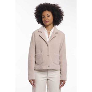 RINO&PELLE Damen Jacke Bobien.7002621 – Boxy Jacket mit Revers in Smoked Pearl 42