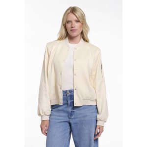 RINO&PELLE Damen Bomberjacke Banner.7002621 – Satin Bomber Jacket in Birch