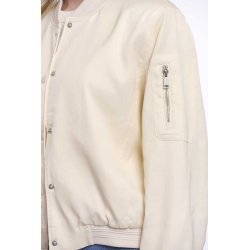 RINO&PELLE Damen Bomberjacke Banner.7002621 – Satin Bomber Jacket in Birch 36