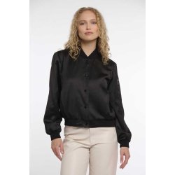 RINO&PELLE Damen Bomberjacke Banner.7002621 – Satin Bomber Jacket in Black 40