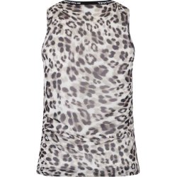 SPORTALM Damen Top 250302 – Ärmelloses Mesh-Top mit Animal-Print aus der Linie Elevated Everyday