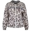 SPORTALM Damen Jacke 400213-0201 – Leichte Kapuzenjacke mit Animal-Print 40
