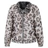 SPORTALM Damen Jacke 400213-0201 – Leichte Kapuzenjacke mit Animal-Print 42