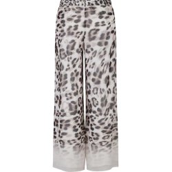 SPORTALM Damen Hose 650303-0201 – Weite Sommerhose mit Animal-Print 42