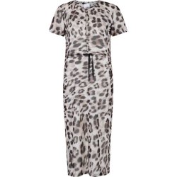 SPORTALM Damen Kleid 550270-201 – Elegantes Sommerkleid mit Animal-Print und Bindegürtel 40