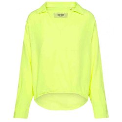 SENSES The Label Damen Bluse 2601-5468-22 – Hemdbluse in Neon-Lime XL