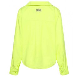 SENSES The Label Damen Bluse 2601-5468-22 – Hemdbluse in Neon-Lime XL