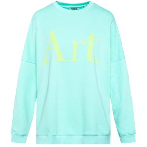 SENSES The Label Damen Sweatshirt SE2601-3490-11 – Oversized Sweatshirt in Mint mit „Art.“ Print