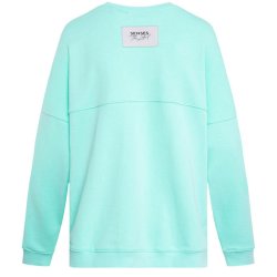 SENSES The Label Damen Sweatshirt SE2601-3490-11 – Oversized Sweatshirt in Mint mit „Art.“ Print M/L