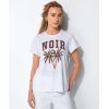 CATNOIR Damen T-Shirt 261-6350-2 – Weißes Printshirt mit Palmenmotiv & „NOIR“ Schriftzug 36