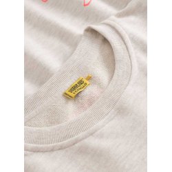 CODELLO Damen Sweatshirt 61B0003 – Kuscheliges Peanuts™ Sweatshirt mit Snoopy-Print in Beige-Melange