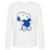 CODELLO Damen Longsleeve 61B0004 – Peanuts™ Langarmshirt aus 100% Baumwolle mit Snoopy-Print S