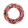 CODELLO Loop 61S0058 – Peanuts™ Loop-Schal aus recyceltem Polyester mit Charakter-Print in Rosa