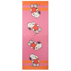 CODELLO Damen Schal 61S0054 – Peanuts™ Schal aus recyceltem Polyester mit Snoopy-Motiven in Pink