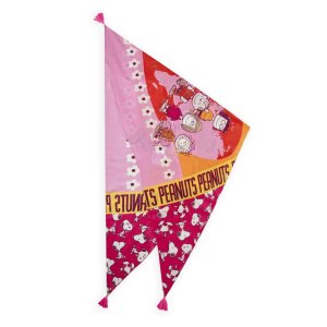 CODELLO Dreieckstuch 61T0044 – Peanuts™ Dreieckstuch aus 100% Baumwolle mit Peanuts‑Motiven in Pink