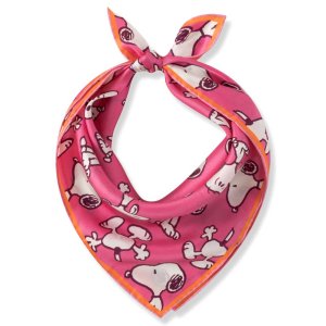 CODELLO Nickituch 61T0039 – Peanuts™ Nickituch aus reiner Seide mit Snoopy Allover‑Muster in Pink