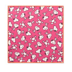 CODELLO Nickituch 61T0039 – Peanuts™ Nickituch aus reiner Seide mit Snoopy Allover‑Muster in Pink