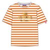 FRIEDA & FREDDIES Damen T‑Shirt 261247 – Gestreiftes Sommer‑Shirt mit Goldenem Frontprint 36