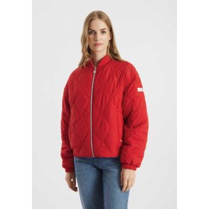 FRIEDA & FREDDIES Damen Wendeblouson 261736 – leichter Steppblouson Rot/Rosé,