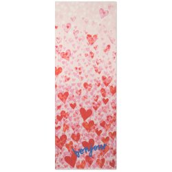 CODELLO Schal 61S0004 – Leichter Modal‑Baumwoll‑Schal mit Herz‑Print und „bonjour“-Schriftzug