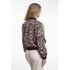 RINO&PELLE Damen Bomberjacke Banner.7002621 – Leopard Neon – Animal Print Bomber mit Neonstreifen 36