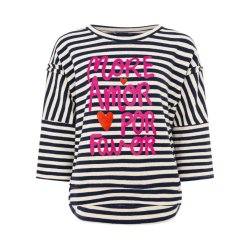 ZWILLINGSHERZ Damen Shirt 2019AAW‑019 – Gestreiftes...