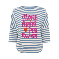 ZWILLINGSHERZ Damen Shirt 2019AAW‑008 – Gestreiftes...