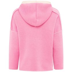 ZWILLINGSHERZ Doubleface Hoodie 2021‑45467_880_898.0_02 „Positive Mind“ Kapuzenpullover in Rosa/Beige