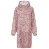 ZWILLINGSHERZ Regenmantel 4616AAA-009 – Leopard‑Print Regenjacke mit Kapuze & Druckknöpfen