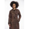 RINO&PELLE Damen Mantel Era.7002621 – Zweireihiger Mantel im Leoparden‑Design 38