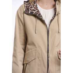RINO & PELLE Damen Jacke Faylinn.7002621 – Reversible Wendejacke mit Leo‑Print 38