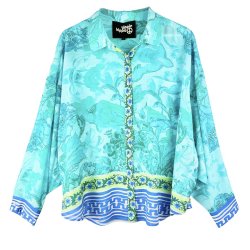 YIPPIE HIPPIE Damen Bluse S52‑200 – Leicht fallende...